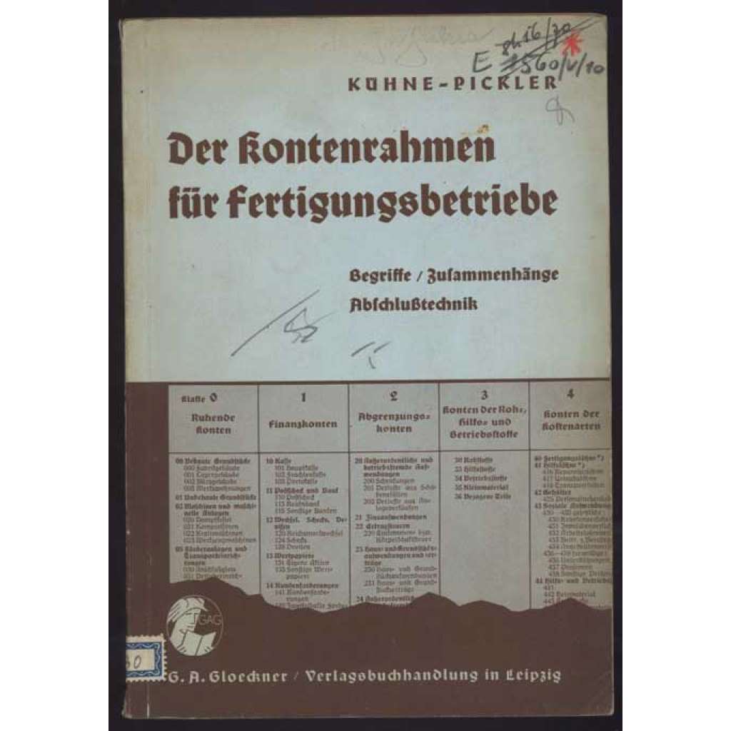 Der Kontenrahmen für Fertigungsbetriebe. Begriffe / Zusammenhänge / Abschlußtechnik [účetnictví, firmy, výroba]