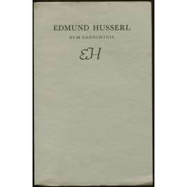 Edmund Husserl zum Gedächtnis. Zwei Reden [= Schriften des Prager Philosophischen Cercles; I] [filosofie, sborník, Patočka]