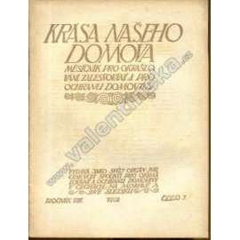 Krása našeho domova, r. VIII. (1912), číslo 7 (časopis, mj. Úprava vodotoků a krása krajinná; Ochrana přírody vůbec a švýcarské zvlášť; Ochrana památek přírodních)