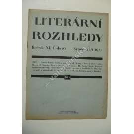 Literární rozhledy, číslo 10/1927, roč. XI