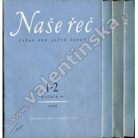 Naše řeč, r. 41. (1958) - v sešitech, nekompletní