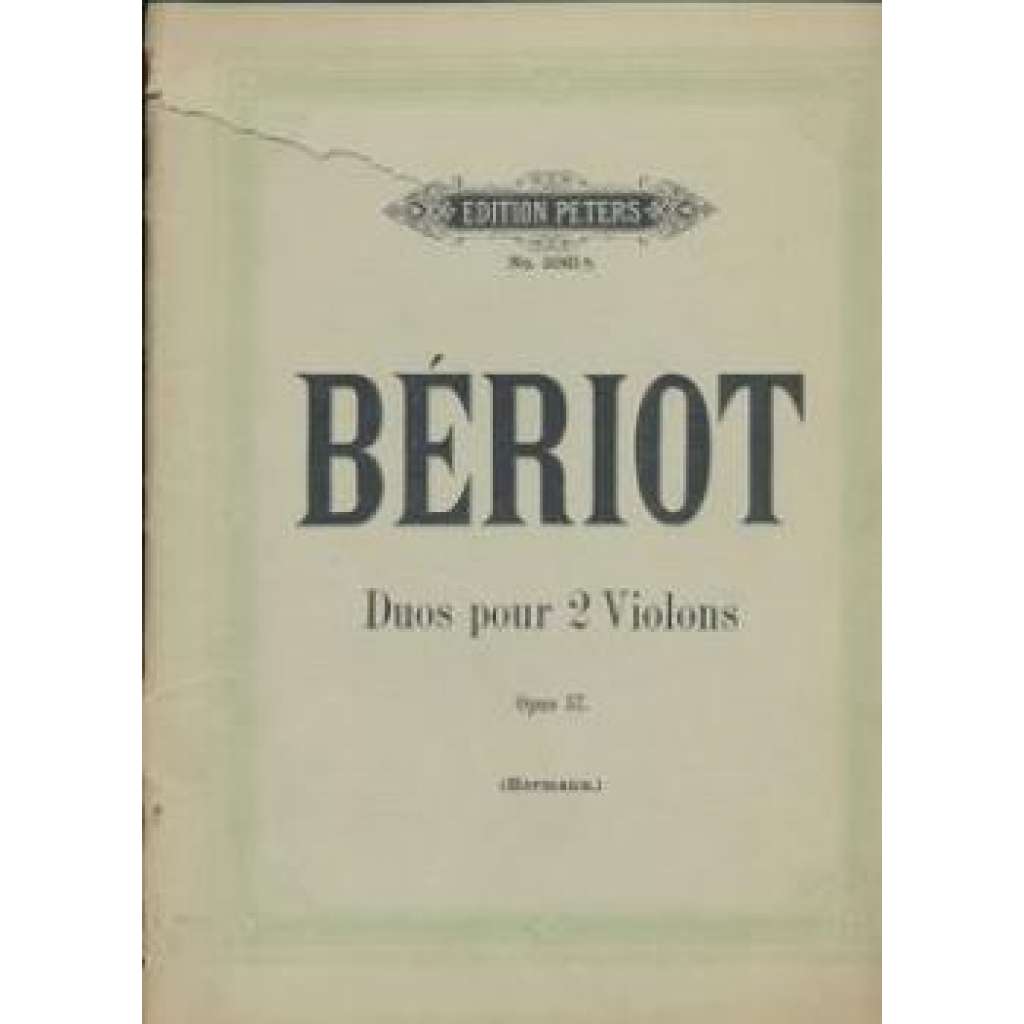 Duos pour 2 Violons (Bériot, dueta, 2 housle)