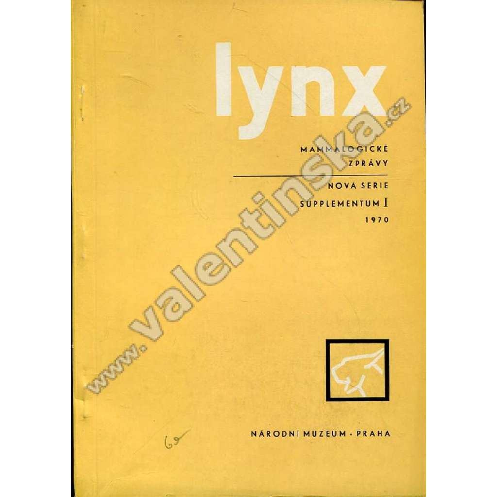 Lynx: Mammalogické zprávy - supplementum I/1970