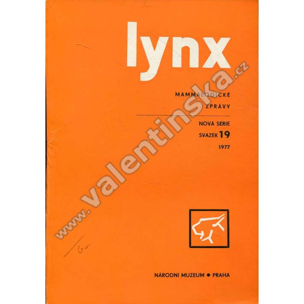 Lynx: Mammalogické zprávy, 19/1977