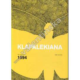 Klapalekiana, vol. 30, no 3-4 (1994)