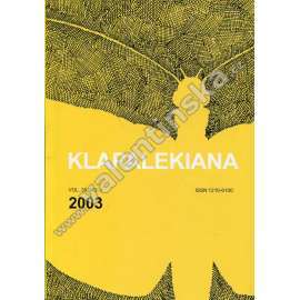 Klapalekiana, vol. 39, no 4 (2003)