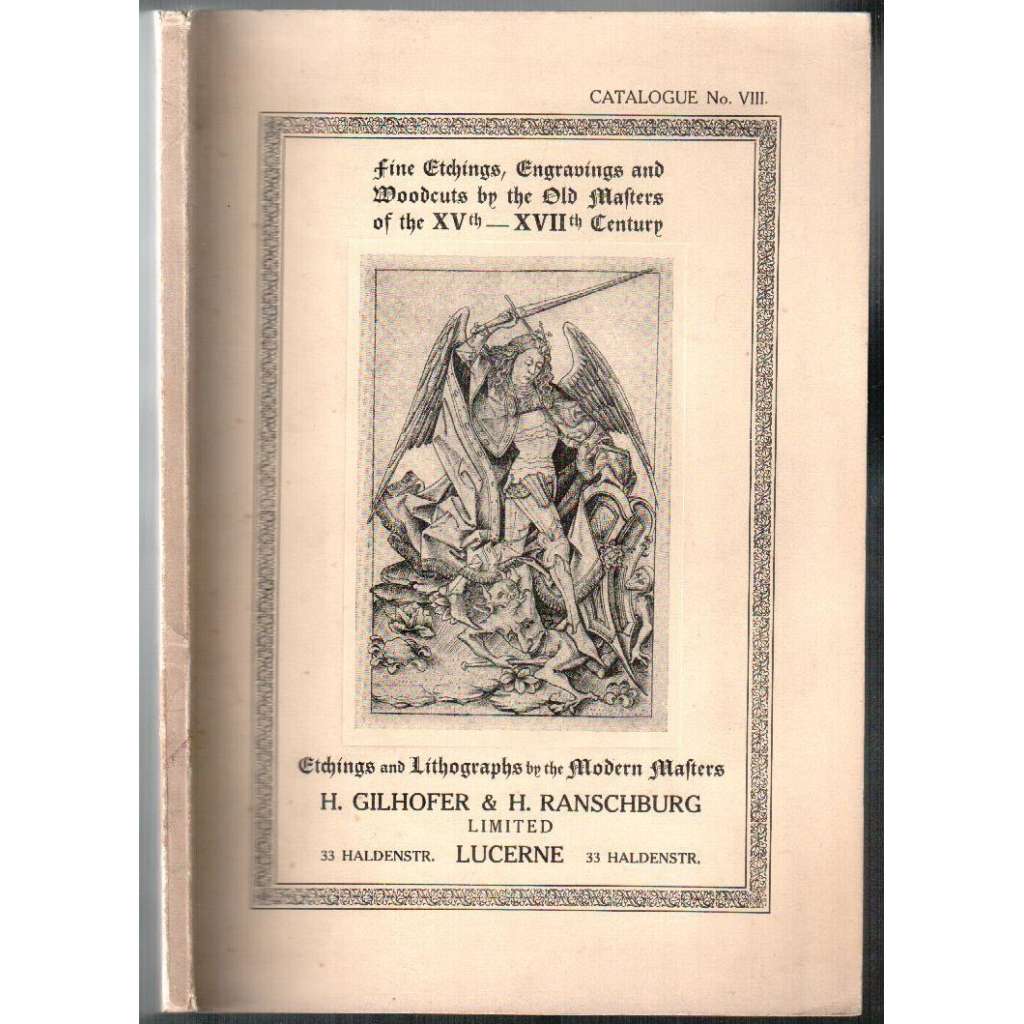 Fine Etchings, Engravings and Woodcuts by the Old Masters of the XVth - XVIIth Century... [katalog umění]