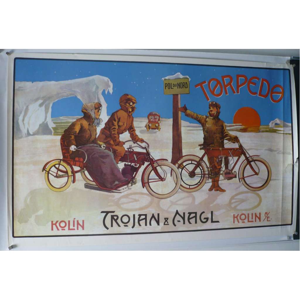 Trojan a Nagl - Torpédo - Kolín - Moto - plakát
