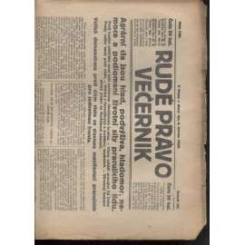 Rudé právo - večerník (8.6.1926) - 1. republika, staré noviny