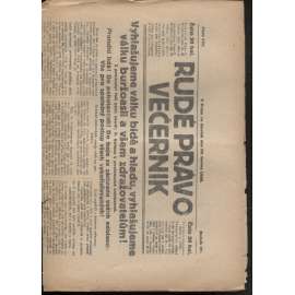Rudé právo - večerník (10.6.1926) - 1. republika, staré noviny
