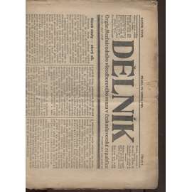 Dělník (13.1.1923) - 1. republika, staré noviny